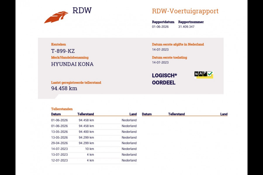 Hyundai Kona 1.6GDI HEV Hybride Autom. Trekhaak Adap.Cruise Camera Apple Carplay Android Auto Navi Ecc Pdc Comfort Smart Led Lmv 16" DAB Krell®-Audio Lane Assist Isofix Rijstrooksensor 1.300KG Trekgewicht 1e Eigenaar Origineel Nederlandse Auto