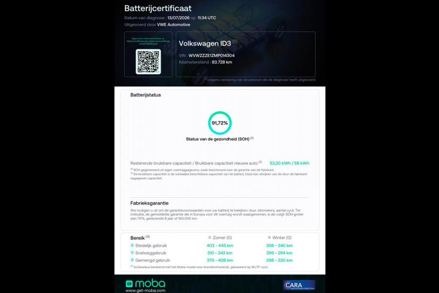 Volkswagen ID.3 First Plus 58 kWh|SOH91%|ACC|PDC|CAM|
