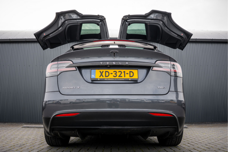 Tesla Model X 100D AWD | 525 PK | 7-Zits | Camera | PDC | Falcon Doors | Premium Connectivity