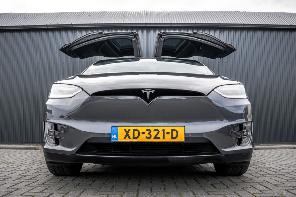 Tesla Model X 100D AWD | 525 PK | 7-Zits | Camera | PDC | Falcon Doors | Premium Connectivity