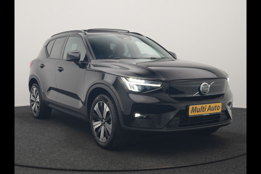 Volvo XC40 Ultimate Recharge 70 kWh 231pk | Panodak | Warmtepomp | Adaptive Cruise | 360 Camera | Harman / Kardon | Alcantara Sportstoelen Memory & Verwarmd | Stuur Verwarmd | Google Assistent | Apple Carplay | Keyless | Blis | DAB |