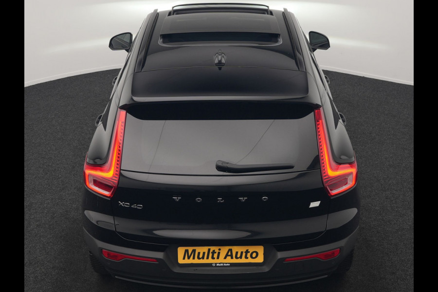 Volvo XC40 Ultimate Recharge 70 kWh 231pk | Panodak | Warmtepomp | Adaptive Cruise | 360 Camera | Harman / Kardon | Alcantara Sportstoelen Memory & Verwarmd | Stuur Verwarmd | Google Assistent | Apple Carplay | Keyless | Blis | DAB |