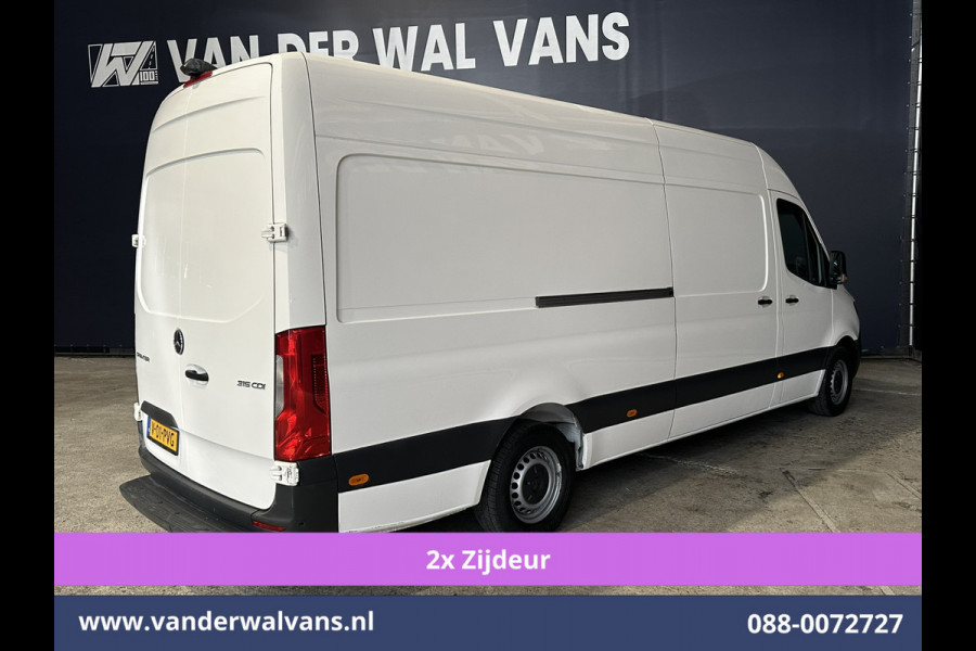 Mercedes-Benz Sprinter 315 CDI 150pk L3H2 Euro6 Airco | 2x Zijdeur | Camera | Apple Carplay | Chauffeursstoel Android Auto, Parkeersensoren, Tachograaf