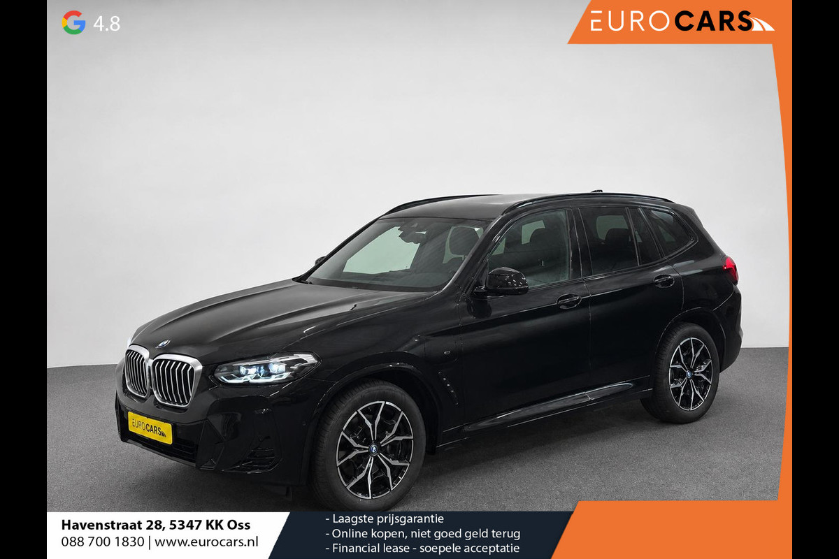 BMW X3 xDrive30e High Executive M-Sport Parking Assistant Plus+ Surround View, Active Cruise Control Live Cockpit Professional, HiFi, Wireless Charging, Extra getint glas 19 inch M-velgen.