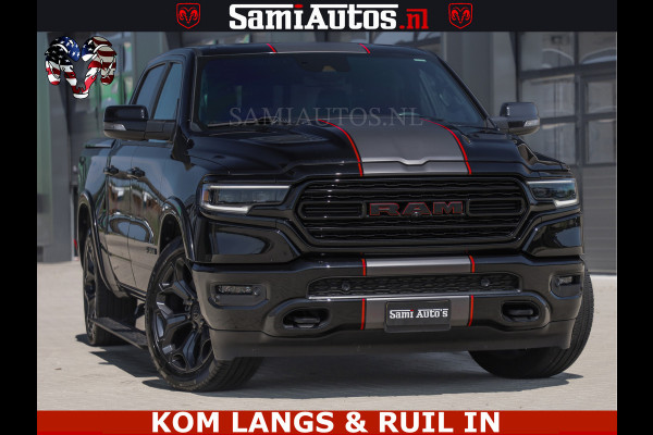 Dodge Ram LIMITED | TRAINHORN | | HUD | UITLAATKLEP | LUCHTVERING | STRIPING | PANODAK | BOM VOL | BLAUW VOORRUIT | 5.7 V8 HEMI 402PK | DC | DUBBELE CABINE | 5 PERSOONS | GRIJSKENTEKEN PICK UP | EERSTE EIGENAAR | OPEN UITLAAT KLEP & TRAIN HORN | | De specialist in Amerikaanse pick‑ups in Nederland en Europa.