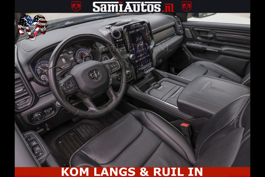 Dodge Ram LIMITED | TRAINHORN | | HUD | UITLAATKLEP | LUCHTVERING | STRIPING | PANODAK | BOM VOL | BLAUW VOORRUIT | 5.7 V8 HEMI 402PK | DC | DUBBELE CABINE | 5 PERSOONS | GRIJSKENTEKEN PICK UP | EERSTE EIGENAAR | OPEN UITLAAT KLEP & TRAIN HORN | | De specialist in Amerikaanse pick‑ups in Nederland en Europa.