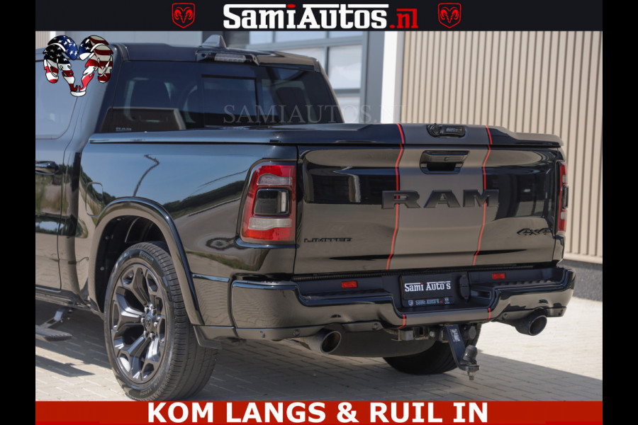 Dodge Ram LIMITED | TRAINHORN | | HUD | UITLAATKLEP | LUCHTVERING | STRIPING | PANODAK | BOM VOL | BLAUW VOORRUIT | 5.7 V8 HEMI 402PK | DC | DUBBELE CABINE | 5 PERSOONS | GRIJSKENTEKEN PICK UP | EERSTE EIGENAAR | OPEN UITLAAT KLEP & TRAIN HORN | | De specialist in Amerikaanse pick‑ups in Nederland en Europa.
