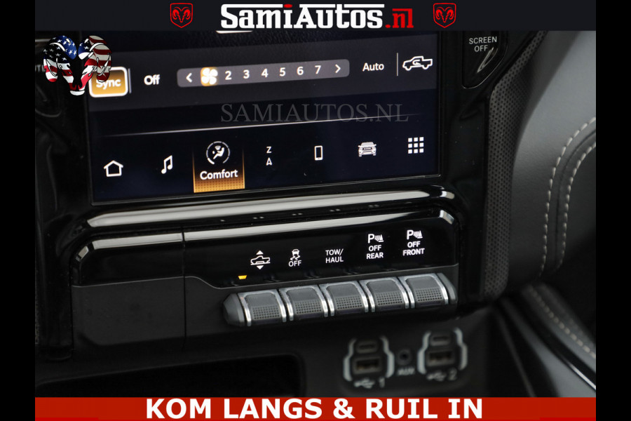 Dodge Ram LIMITED | TRAINHORN | | HUD | UITLAATKLEP | LUCHTVERING | STRIPING | PANODAK | BOM VOL | BLAUW VOORRUIT | 5.7 V8 HEMI 402PK | DC | DUBBELE CABINE | 5 PERSOONS | GRIJSKENTEKEN PICK UP | EERSTE EIGENAAR | OPEN UITLAAT KLEP & TRAIN HORN | | De specialist in Amerikaanse pick‑ups in Nederland en Europa.
