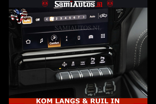 Dodge Ram LIMITED | TRAINHORN | | HUD | UITLAATKLEP | LUCHTVERING | STRIPING | PANODAK | BOM VOL | BLAUW VOORRUIT | 5.7 V8 HEMI 402PK | DC | DUBBELE CABINE | 5 PERSOONS | GRIJSKENTEKEN PICK UP | EERSTE EIGENAAR | OPEN UITLAAT KLEP & TRAIN HORN | | De specialist in Amerikaanse pick‑ups in Nederland en Europa.