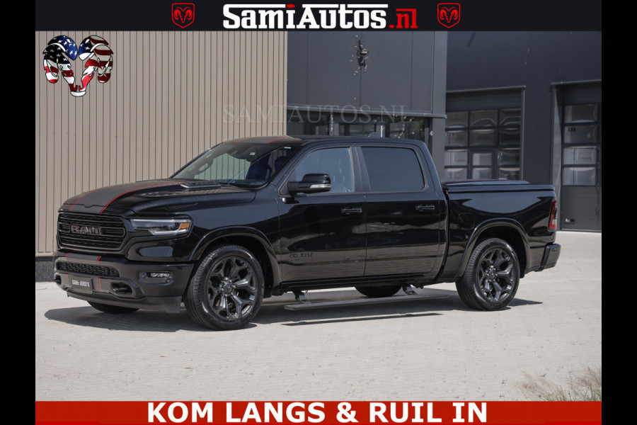 Dodge Ram LIMITED | TRAINHORN | | HUD | UITLAATKLEP | LUCHTVERING | STRIPING | PANODAK | BOM VOL | BLAUW VOORRUIT | 5.7 V8 HEMI 402PK | DC | DUBBELE CABINE | 5 PERSOONS | GRIJSKENTEKEN PICK UP | EERSTE EIGENAAR | OPEN UITLAAT KLEP & TRAIN HORN | | De specialist in Amerikaanse pick‑ups in Nederland en Europa.