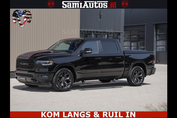 Dodge Ram LIMITED | TRAINHORN | | HUD | UITLAATKLEP | LUCHTVERING | STRIPING | PANODAK | BOM VOL | BLAUW VOORRUIT | 5.7 V8 HEMI 402PK | DC | DUBBELE CABINE | 5 PERSOONS | GRIJSKENTEKEN PICK UP | EERSTE EIGENAAR | OPEN UITLAAT KLEP & TRAIN HORN | | De specialist in Amerikaanse pick‑ups in Nederland en Europa.