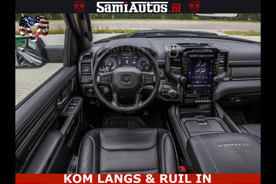 Dodge Ram LIMITED | TRAINHORN | | HUD | UITLAATKLEP | LUCHTVERING | STRIPING | PANODAK | BOM VOL | BLAUW VOORRUIT | 5.7 V8 HEMI 402PK | DC | DUBBELE CABINE | 5 PERSOONS | GRIJSKENTEKEN PICK UP | EERSTE EIGENAAR | OPEN UITLAAT KLEP & TRAIN HORN | | De specialist in Amerikaanse pick‑ups in Nederland en Europa.