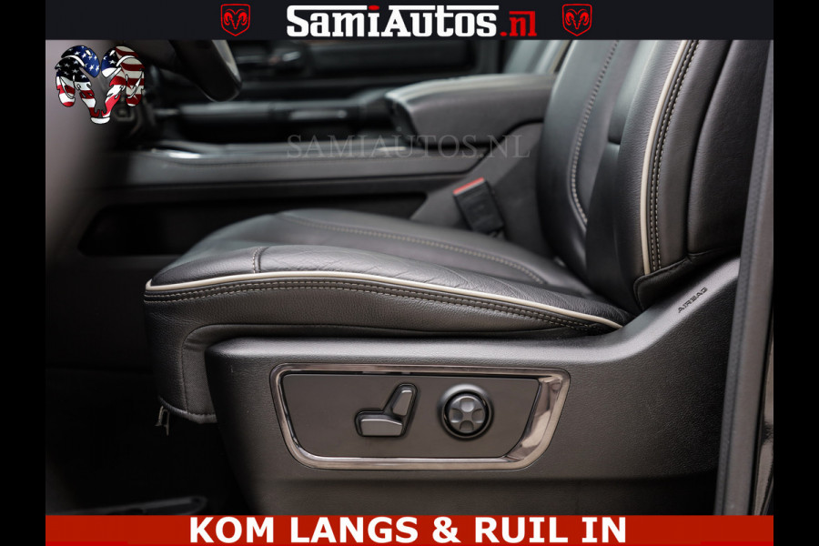 Dodge Ram LIMITED | TRAINHORN | | HUD | UITLAATKLEP | LUCHTVERING | STRIPING | PANODAK | BOM VOL | BLAUW VOORRUIT | 5.7 V8 HEMI 402PK | DC | DUBBELE CABINE | 5 PERSOONS | GRIJSKENTEKEN PICK UP | EERSTE EIGENAAR | OPEN UITLAAT KLEP & TRAIN HORN | | De specialist in Amerikaanse pick‑ups in Nederland en Europa.