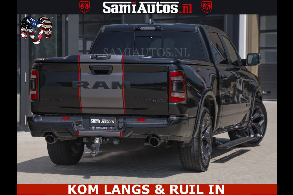 Dodge Ram LIMITED | TRAINHORN | | HUD | UITLAATKLEP | LUCHTVERING | STRIPING | PANODAK | BOM VOL | BLAUW VOORRUIT | 5.7 V8 HEMI 402PK | DC | DUBBELE CABINE | 5 PERSOONS | GRIJSKENTEKEN PICK UP | EERSTE EIGENAAR | OPEN UITLAAT KLEP & TRAIN HORN | | De specialist in Amerikaanse pick‑ups in Nederland en Europa.