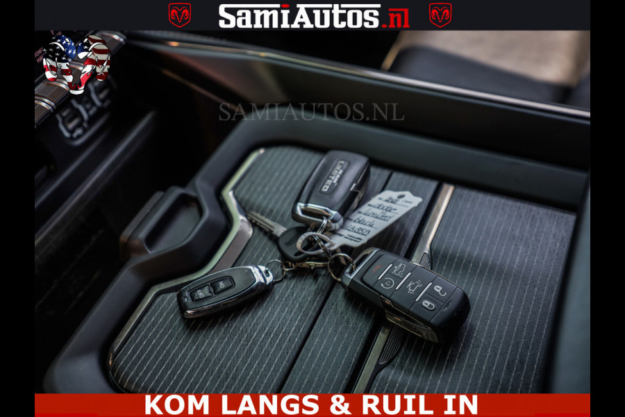 Dodge Ram LIMITED | TRAINHORN | | HUD | UITLAATKLEP | LUCHTVERING | STRIPING | PANODAK | BOM VOL | BLAUW VOORRUIT | 5.7 V8 HEMI 402PK | DC | DUBBELE CABINE | 5 PERSOONS | GRIJSKENTEKEN PICK UP | EERSTE EIGENAAR | OPEN UITLAAT KLEP & TRAIN HORN | | De specialist in Amerikaanse pick‑ups in Nederland en Europa.