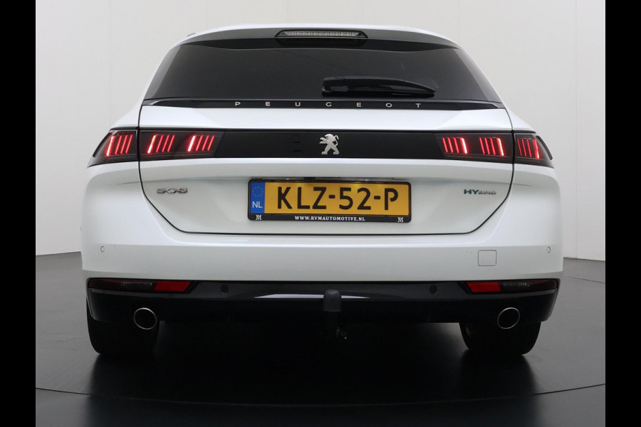 Peugeot 508 1.6 HYbrid GT PHEV| AFNEEMBARE TREKHAAK| PANO| ELEKTRISCHE ACHTERKLEP| ACHTERUITRIJCAMERA| RIJKLAAR GELEVERD INCL. 12 MND BOVAG GARANTIE| DODE HOEK SENSOR|