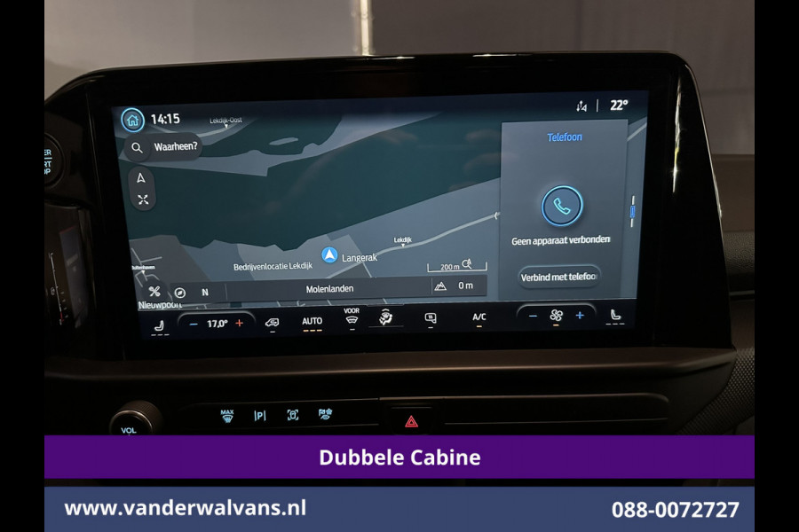 Ford Transit Custom 2.0 TDCI 136pk L1H1 Dubbele Cabine Fabrieksgarantie Euro6 Airco | 5-Zits | Camera | Navigatie | Parkeersensoren Cruisecontrol, Stoelverwarming, Applecarplay,  Android Auto, velgen, 2500kg trekvermogen