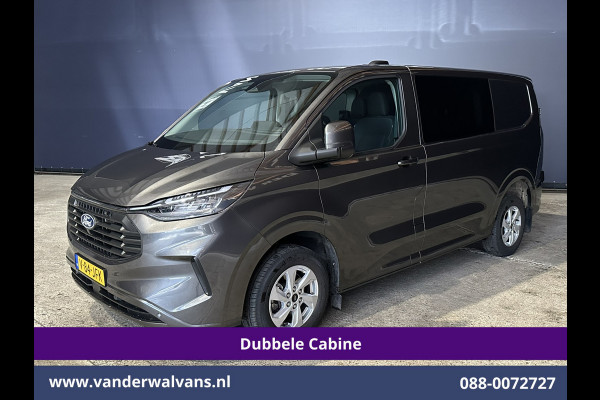 Ford Transit Custom 2.0 TDCI 136pk L1H1 Dubbele Cabine Fabrieksgarantie Euro6 Airco | 5-Zits | Camera | Navigatie | Parkeersensoren Cruisecontrol, Stoelverwarming, Applecarplay,  Android Auto, velgen, 2500kg trekvermogen