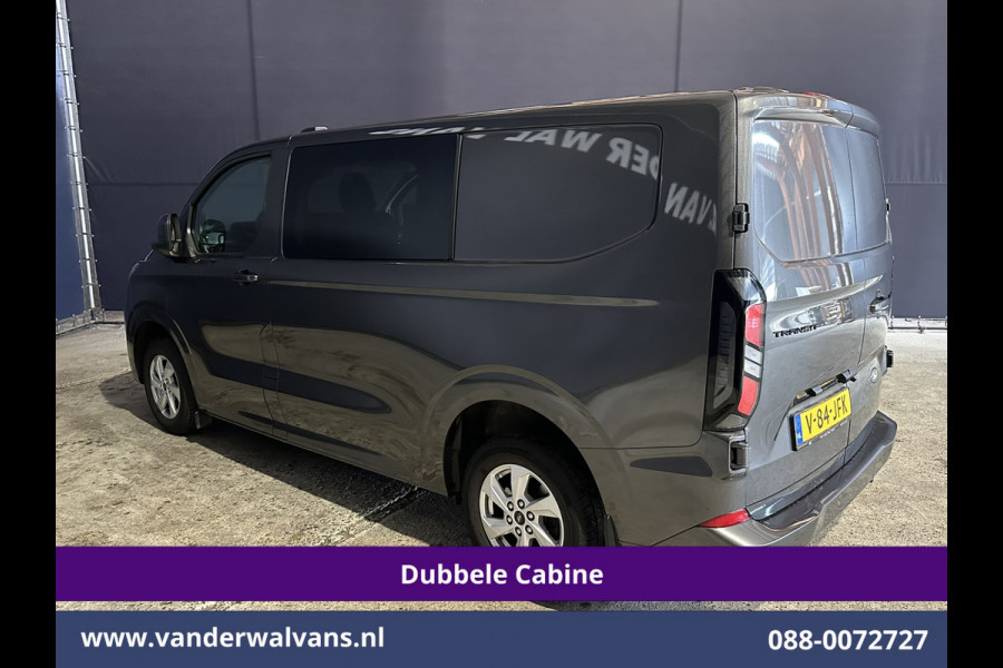 Ford Transit Custom 2.0 TDCI 136pk L1H1 Dubbele Cabine Fabrieksgarantie Euro6 Airco | 5-Zits | Camera | Navigatie | Parkeersensoren Cruisecontrol, Stoelverwarming, Applecarplay,  Android Auto, velgen, 2500kg trekvermogen
