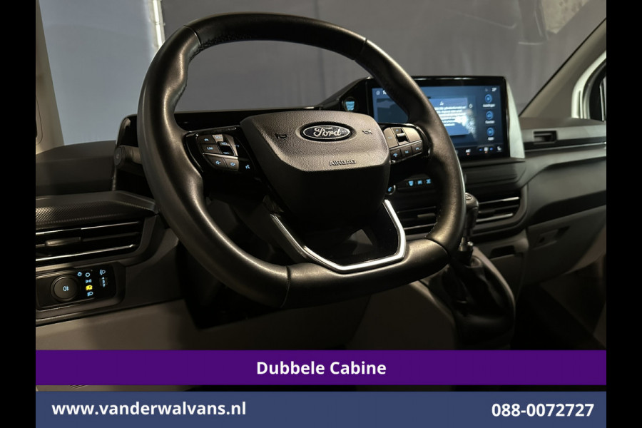 Ford Transit Custom 2.0 TDCI 136pk L1H1 Dubbele Cabine Fabrieksgarantie Euro6 Airco | 5-Zits | Camera | Navigatie | Parkeersensoren Cruisecontrol, Stoelverwarming, Applecarplay,  Android Auto, velgen, 2500kg trekvermogen