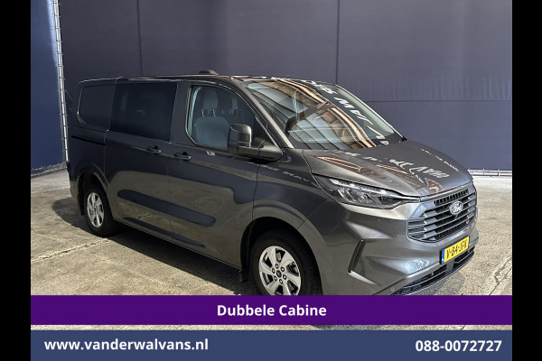 Ford Transit Custom 2.0 TDCI 136pk L1H1 Dubbele Cabine Fabrieksgarantie Euro6 Airco | 5-Zits | Camera | Navigatie | Parkeersensoren Cruisecontrol, Stoelverwarming, Applecarplay,  Android Auto, velgen, 2500kg trekvermogen