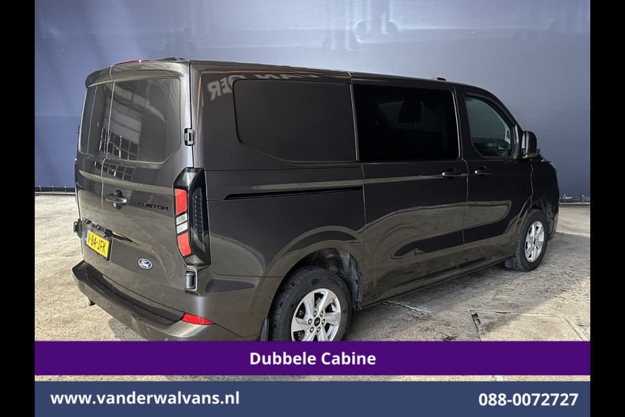 Ford Transit Custom 2.0 TDCI 136pk L1H1 Dubbele Cabine Fabrieksgarantie Euro6 Airco | 5-Zits | Camera | Navigatie | Parkeersensoren Cruisecontrol, Stoelverwarming, Applecarplay,  Android Auto, velgen, 2500kg trekvermogen