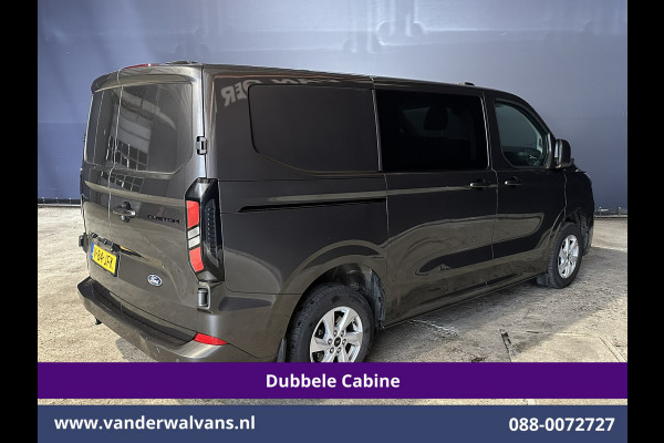 Ford Transit Custom 2.0 TDCI 136pk L1H1 Dubbele Cabine Fabrieksgarantie Euro6 Airco | 5-Zits | Camera | Navigatie | Parkeersensoren Cruisecontrol, Stoelverwarming, Applecarplay,  Android Auto, velgen, 2500kg trekvermogen