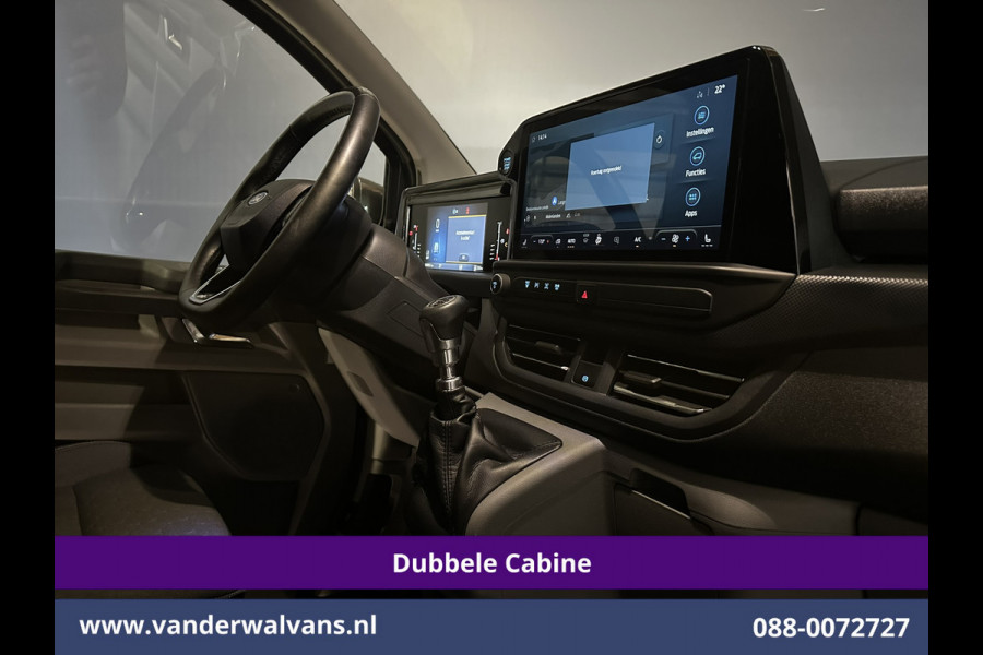Ford Transit Custom 2.0 TDCI 136pk L1H1 Dubbele Cabine Fabrieksgarantie Euro6 Airco | 5-Zits | Camera | Navigatie | Parkeersensoren Cruisecontrol, Stoelverwarming, Applecarplay,  Android Auto, velgen, 2500kg trekvermogen