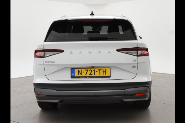 Škoda ENYAQ iV 80 204 PK SOH 89,42% + WEGKL. TREKHAAK | SFEERVERL | STANDKACHEL | CAMERA | STUURWIELVER. | CARPLAY