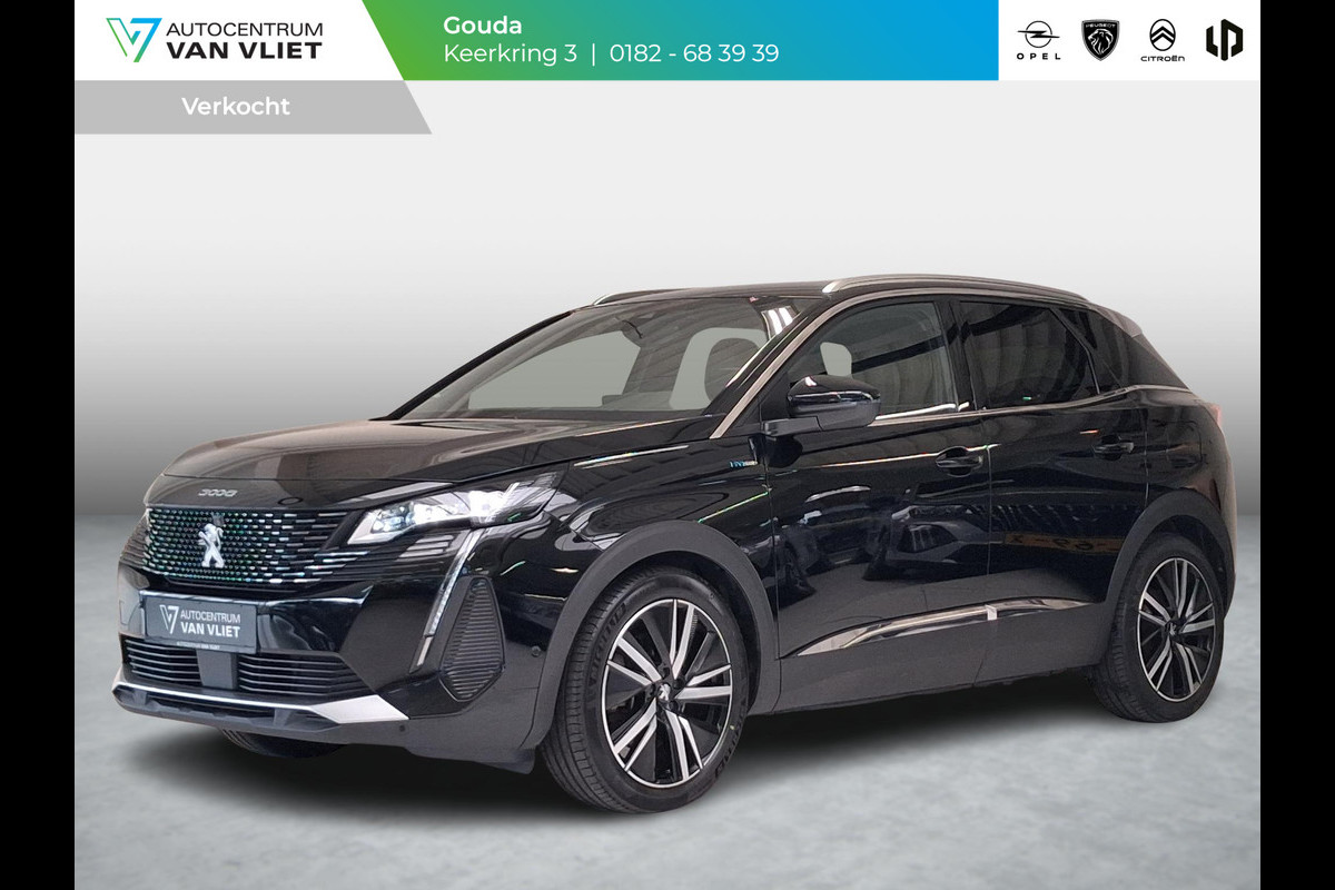 Peugeot 3008 1.6 HYbrid 225 Blue Lease GT SOH 92% | Automaat | Leder | Navigatie | 360° Camera | Kofferklep elektrisch | Keyless Entry |