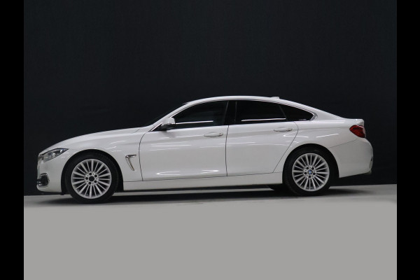 BMW 4 Serie Gran Coupé 418i High Executive [GROOT NAVIGATIE, STOELVERWARMING, VOL LEDER, CRUISE CONTROL, LED, BLUETOOOTH, DIGITAL DASH, ELEKTRISCHE ACHTERKLEP, NIEUWSTAAT]
