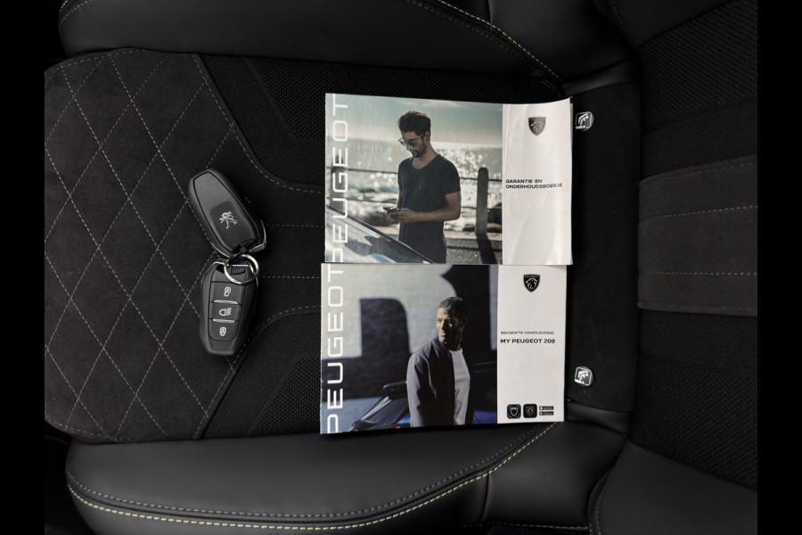 Peugeot e-208 EV GT Pack 50 kWh [3-Fase-11kW] {SoH-94%} (INCL.BTW) *FULL-LED | DIGI-COCKPIT | BLINDSPOT | CAMERA | LEATHER-ALCANTARA | AMBIENTLIGHT | NAVI-FULLMAP | LANE-ASSIST | KEYLESS | DAB | CCS-FASTLOADER | HEATED-SPORTSEATS | 17''ALU*