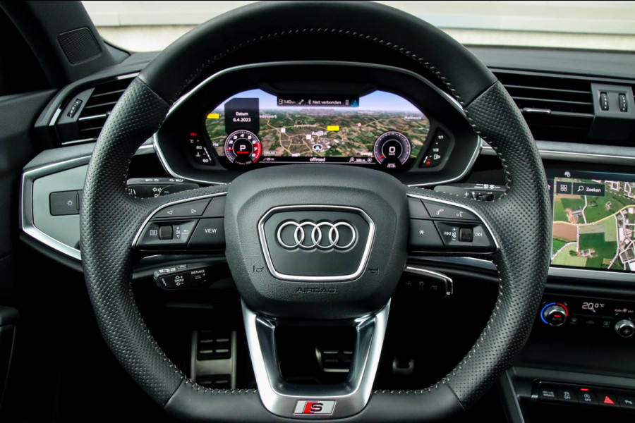 Audi Q3 35 TFSI 1.5 TFSI S Line Pro Line S 150pk S-Tronic 1e|DLR|Panoramadak|Virtual Cockpit|LED Matrix|Leder|ACC|B&O|20inch|Black