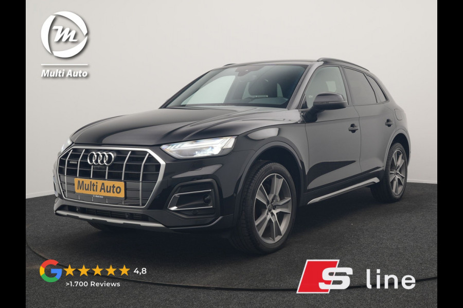 Audi Q5 50 TFSI e S Line PHEV 300pk Dealer O.H. | Matrix LED | 360 Camera | Bang & Olufsen Audio | Sfeerverlichting | Keyless | Elektrische Sportstoelen Verwarmd | Navigatie | DAB | Cruise Control | Plug In Hybrid |