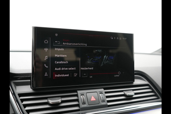 Audi Q5 50 TFSI e S Line PHEV 300pk Dealer O.H. | Matrix LED | 360 Camera | Bang & Olufsen Audio | Sfeerverlichting | Keyless | Elektrische Sportstoelen Verwarmd | Navigatie | DAB | Cruise Control | Plug In Hybrid |