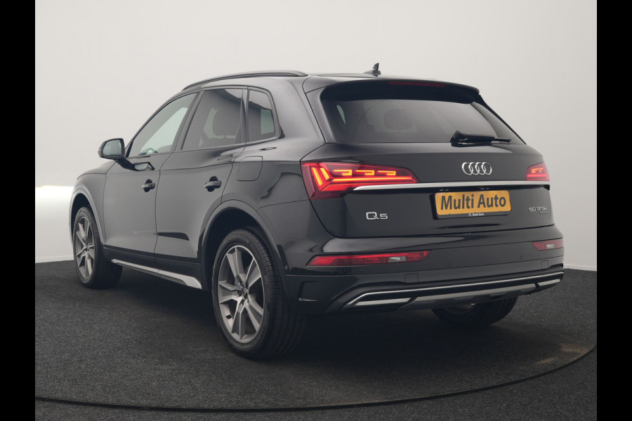 Audi Q5 50 TFSI e S Line PHEV 300pk Dealer O.H. | Matrix LED | 360 Camera | Bang & Olufsen Audio | Sfeerverlichting | Keyless | Elektrische Sportstoelen Verwarmd | Navigatie | DAB | Cruise Control | Plug In Hybrid |