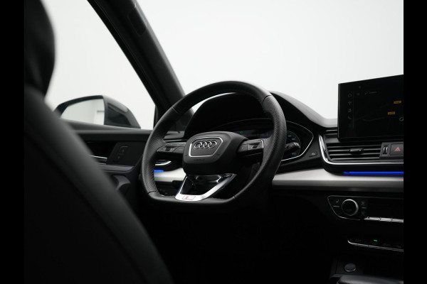 Audi Q5 50 TFSI e S Line PHEV 300pk Dealer O.H. | Matrix LED | 360 Camera | Bang & Olufsen Audio | Sfeerverlichting | Keyless | Elektrische Sportstoelen Verwarmd | Navigatie | DAB | Cruise Control | Plug In Hybrid |