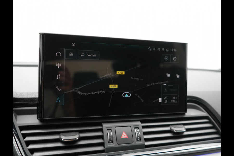 Audi Q5 50 TFSI e S Line PHEV 300pk Dealer O.H. | Matrix LED | 360 Camera | Bang & Olufsen Audio | Sfeerverlichting | Keyless | Elektrische Sportstoelen Verwarmd | Navigatie | DAB | Cruise Control | Plug In Hybrid |