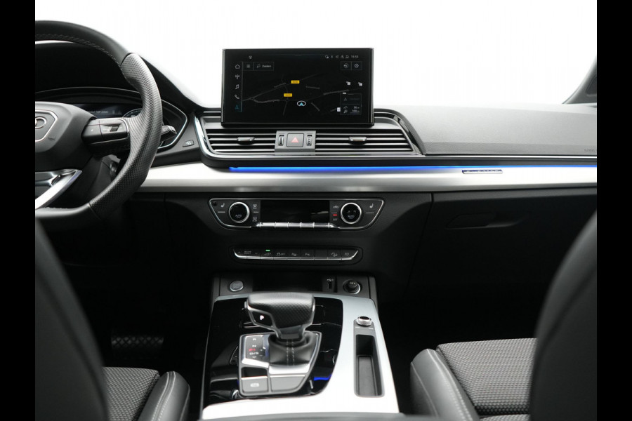 Audi Q5 50 TFSI e S Line PHEV 300pk Dealer O.H. | Matrix LED | 360 Camera | Bang & Olufsen Audio | Sfeerverlichting | Keyless | Elektrische Sportstoelen Verwarmd | Navigatie | DAB | Cruise Control | Plug In Hybrid |