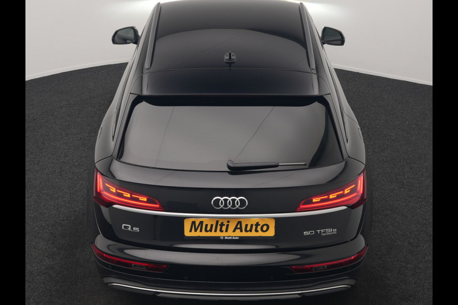 Audi Q5 50 TFSI e S Line PHEV 300pk Dealer O.H. | Matrix LED | 360 Camera | Bang & Olufsen Audio | Sfeerverlichting | Keyless | Elektrische Sportstoelen Verwarmd | Navigatie | DAB | Cruise Control | Plug In Hybrid |