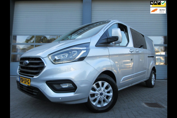 Ford Transit Custom 320 2.0 TDCI L2, Limited, DC, Dubbel Cabine, LED, 2x schuifdeur, Camera.