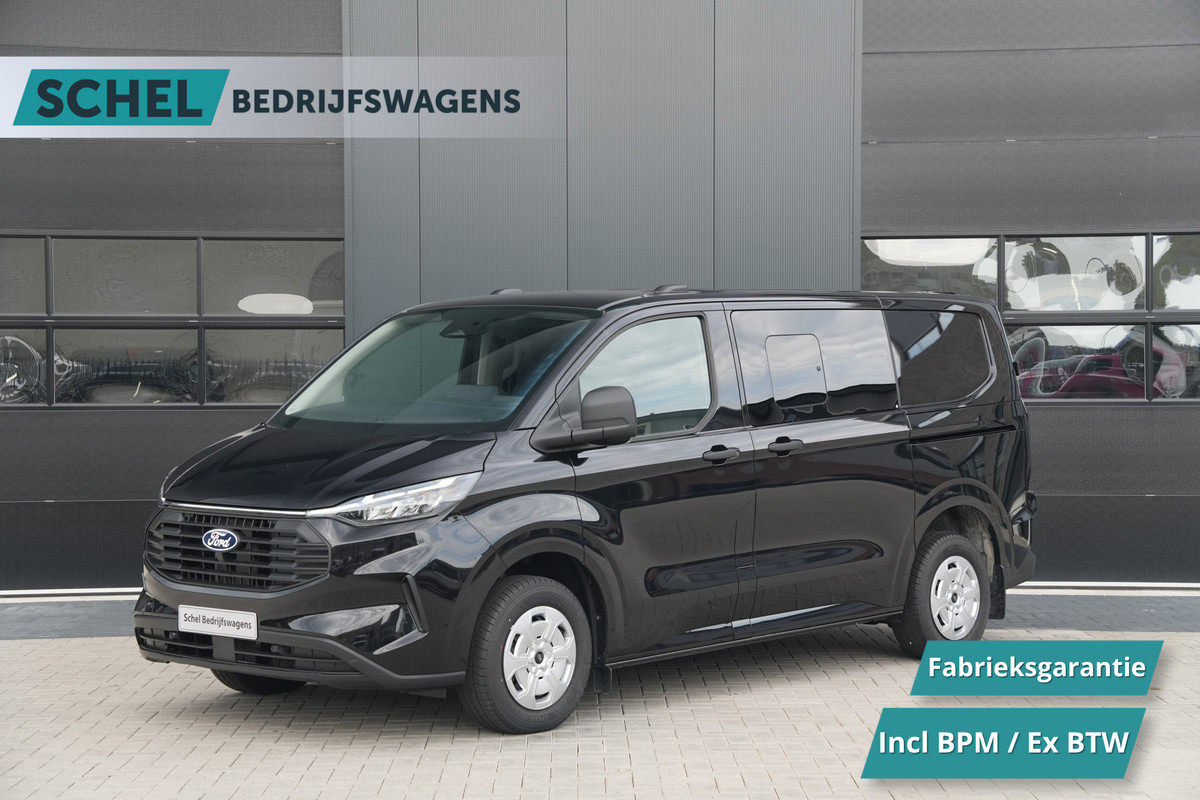 Ford Transit Custom 320 2.0 TDCI L1H1 Trend DC 136pk - INCLUSIEF BPM - 2x Schuif - Stoel/stuurverwarming - Cruise - Navi - Camera - Rijklaar