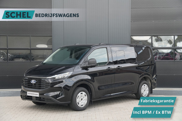 Ford Transit Custom 320 2.0 TDCI L1H1 Trend DC 136pk - INCLUSIEF BPM - 2x Schuif - Stoel/stuurverwarming - Cruise - Navi - Camera - Rijklaar