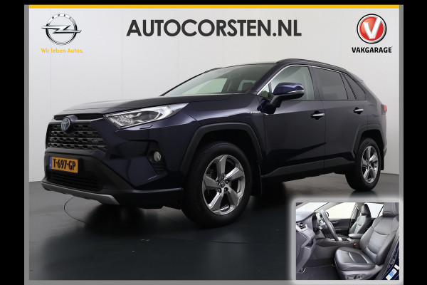 Toyota RAV4 2.5I Hybrid Leder+Verwarming+Memory Adap.Cruise Navi Camera Ecc Apple Carplay Android Auto Miracast™ Elek.Achterklep Active Stuur+Voorruit+Achterbankverwarming Keyless Lane Assist Privacy Glas Lmv Elek.Stoel Bluetooth Led
