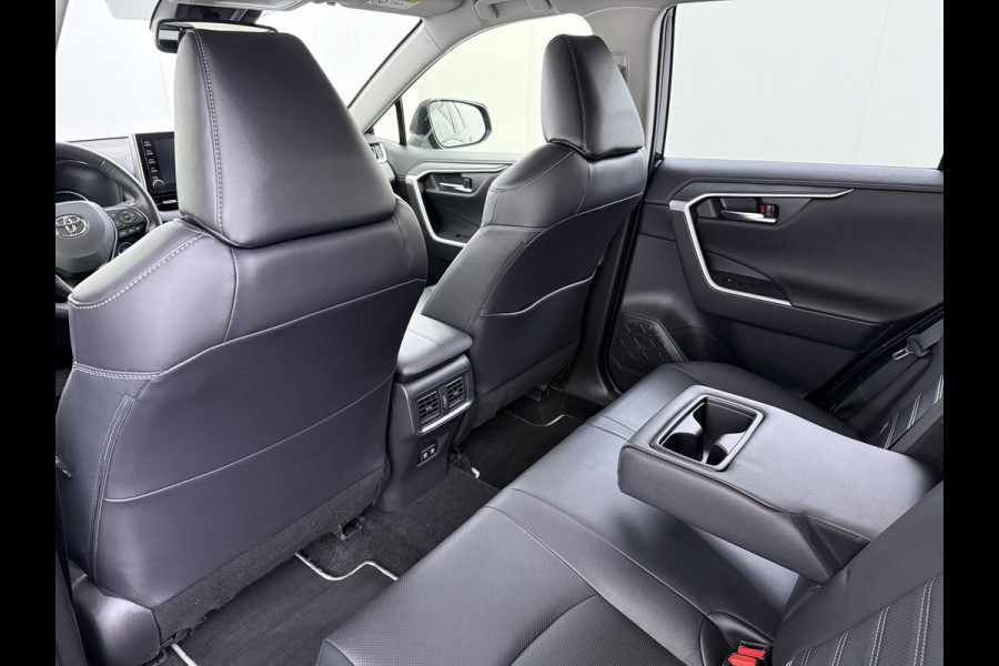 Toyota RAV4 2.5I Hybrid Leder+Verwarming+Memory Adap.Cruise Navi Camera Ecc Apple Carplay Android Auto Miracast™ Elek.Achterklep Active Stuur+Voorruit+Achterbankverwarming Keyless Lane Assist Privacy Glas Lmv Elek.Stoel Bluetooth Led