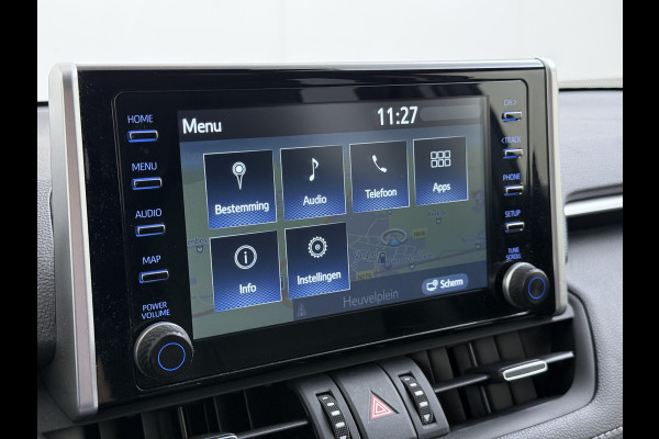 Toyota RAV4 2.5I Hybrid Leder+Verwarming+Memory Adap.Cruise Navi Camera Ecc Apple Carplay Android Auto Miracast™ Elek.Achterklep Active Stuur+Voorruit+Achterbankverwarming Keyless Lane Assist Privacy Glas Lmv Elek.Stoel Bluetooth Led