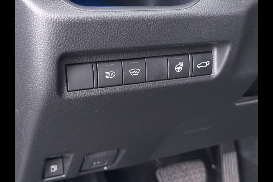 Toyota RAV4 2.5I Hybrid Leder+Verwarming+Memory Adap.Cruise Navi Camera Ecc Apple Carplay Android Auto Miracast™ Elek.Achterklep Active Stuur+Voorruit+Achterbankverwarming Keyless Lane Assist Privacy Glas Lmv Elek.Stoel Bluetooth Led