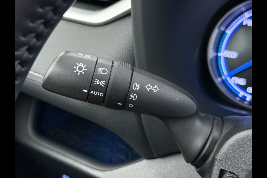 Toyota RAV4 2.5I Hybrid Leder+Verwarming+Memory Adap.Cruise Navi Camera Ecc Apple Carplay Android Auto Miracast™ Elek.Achterklep Active Stuur+Voorruit+Achterbankverwarming Keyless Lane Assist Privacy Glas Lmv Elek.Stoel Bluetooth Led