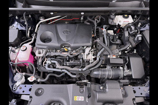 Toyota RAV4 2.5I Hybrid Leder+Verwarming+Memory Adap.Cruise Navi Camera Ecc Apple Carplay Android Auto Miracast™ Elek.Achterklep Active Stuur+Voorruit+Achterbankverwarming Keyless Lane Assist Privacy Glas Lmv Elek.Stoel Bluetooth Led