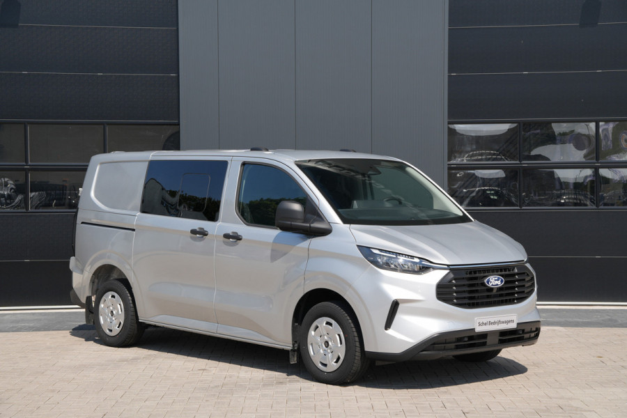 Ford Transit Custom 320 2.0 TDCI L1H1 Trend DC 136pk - 2x Schuif - Stoel/stuurverwarming - Cruise - Navi - Camera - Rijklaar